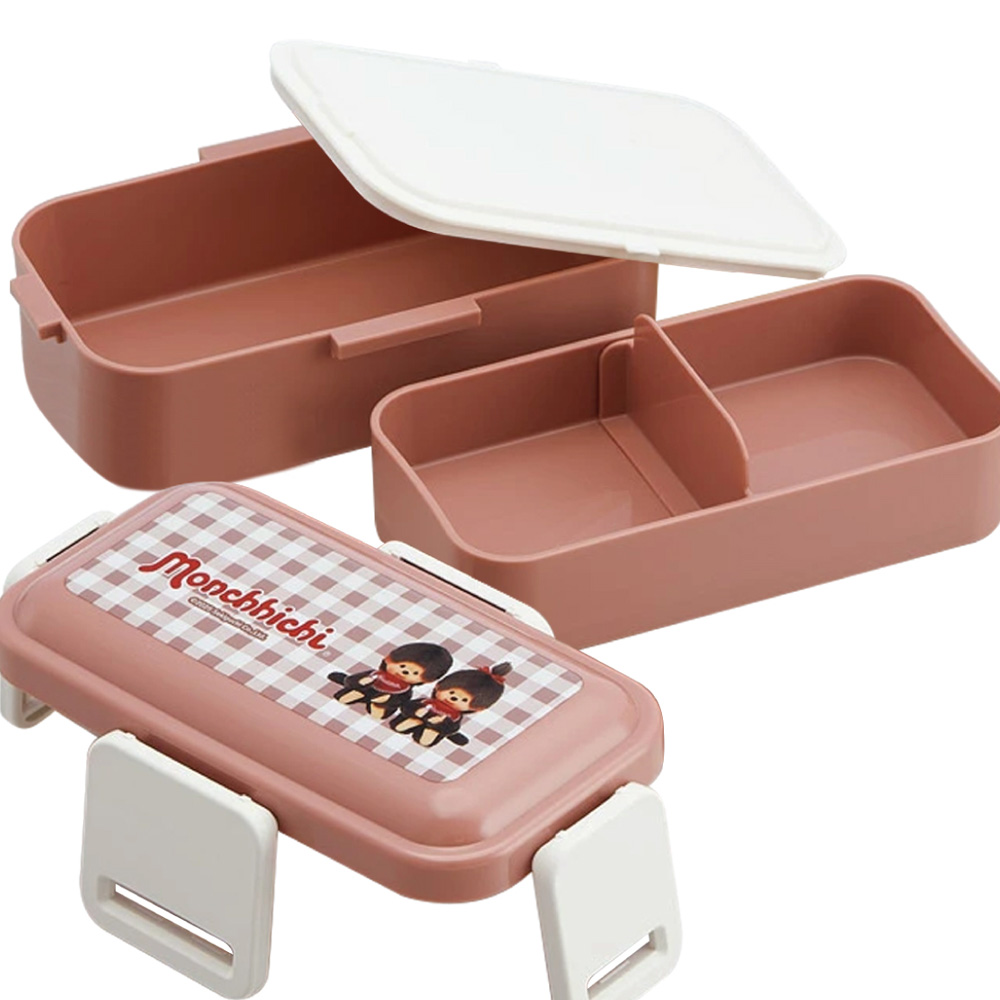 몬치치 스케이터 몬치치 돔형 2단 런치 도시락 600ML(Monchhichi Skater Monchhichi 2Tier Lunch Box 600ML) - 2