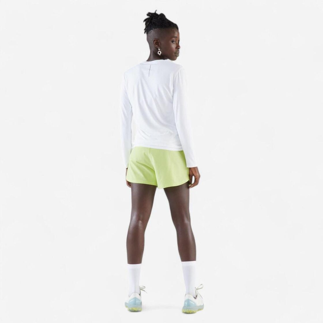 데카트론 여성 러닝 긴팔 티 런 선 프로텍트 100 울트라 화이트(DECATHLON Women's Running Long-Sleeved T-Shirt Run Sun Protect 100 Ultra White) - 4