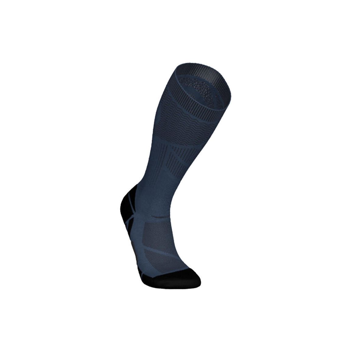 데카트론 러닝 카프 컴프레션 양말 1켤레 900 스모크 블랙(DECATHLON Running Calf Compression Socks 1 Pair 900 Smoked Black) - 4