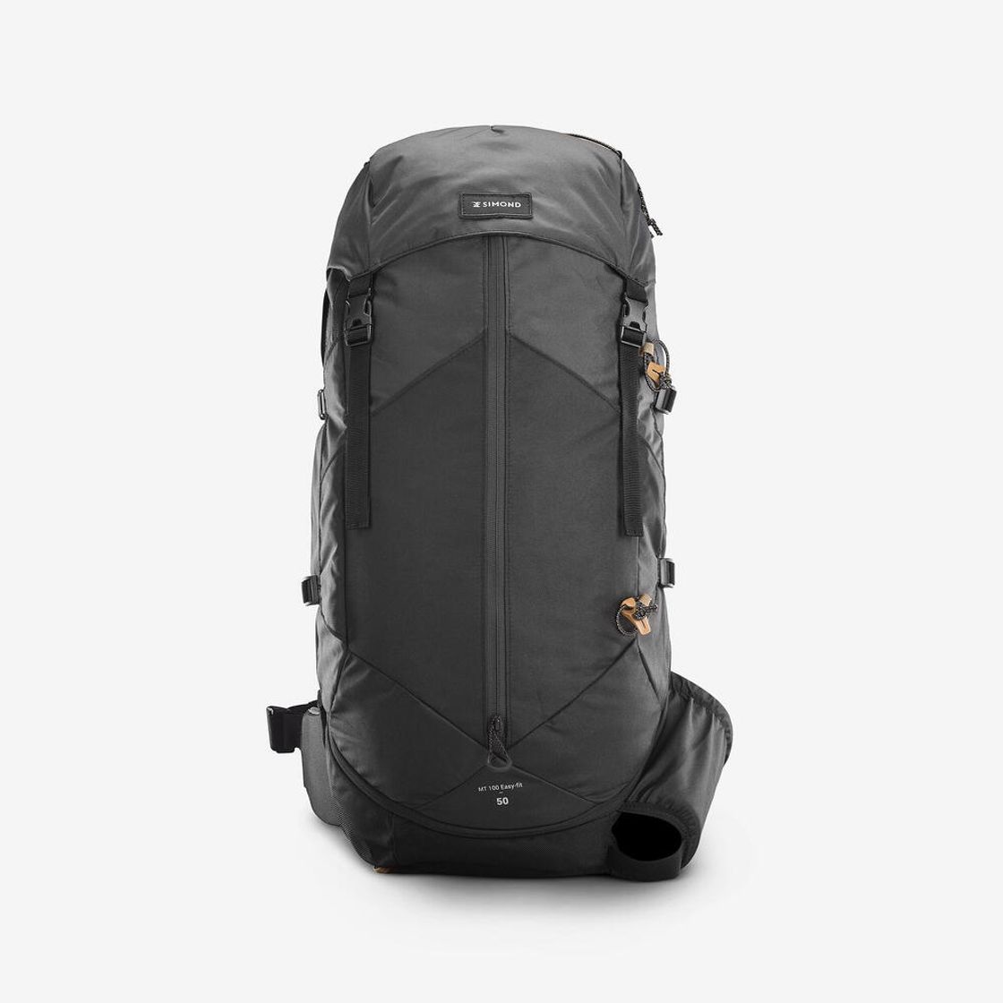 데카트론 남성 백패킹 백팩 50L 이지핏 MT100 카본 그레이(DECATHLON Men's Backpacking Backpack 50L Easyfit MT100 Carbon Grey) - 5