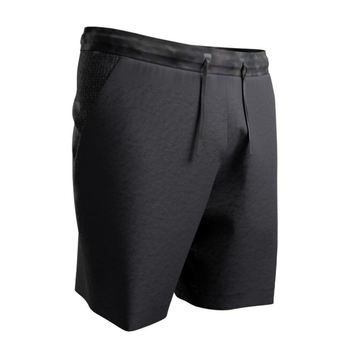 데카트론 남성 8인치 러닝 경량 쇼츠 런 드라이 플러스 500 스모크 블랙(DECATHLON Men's 8" Running Lightweight Shorts Run Dry Plus 500 Smoke Black) - 8