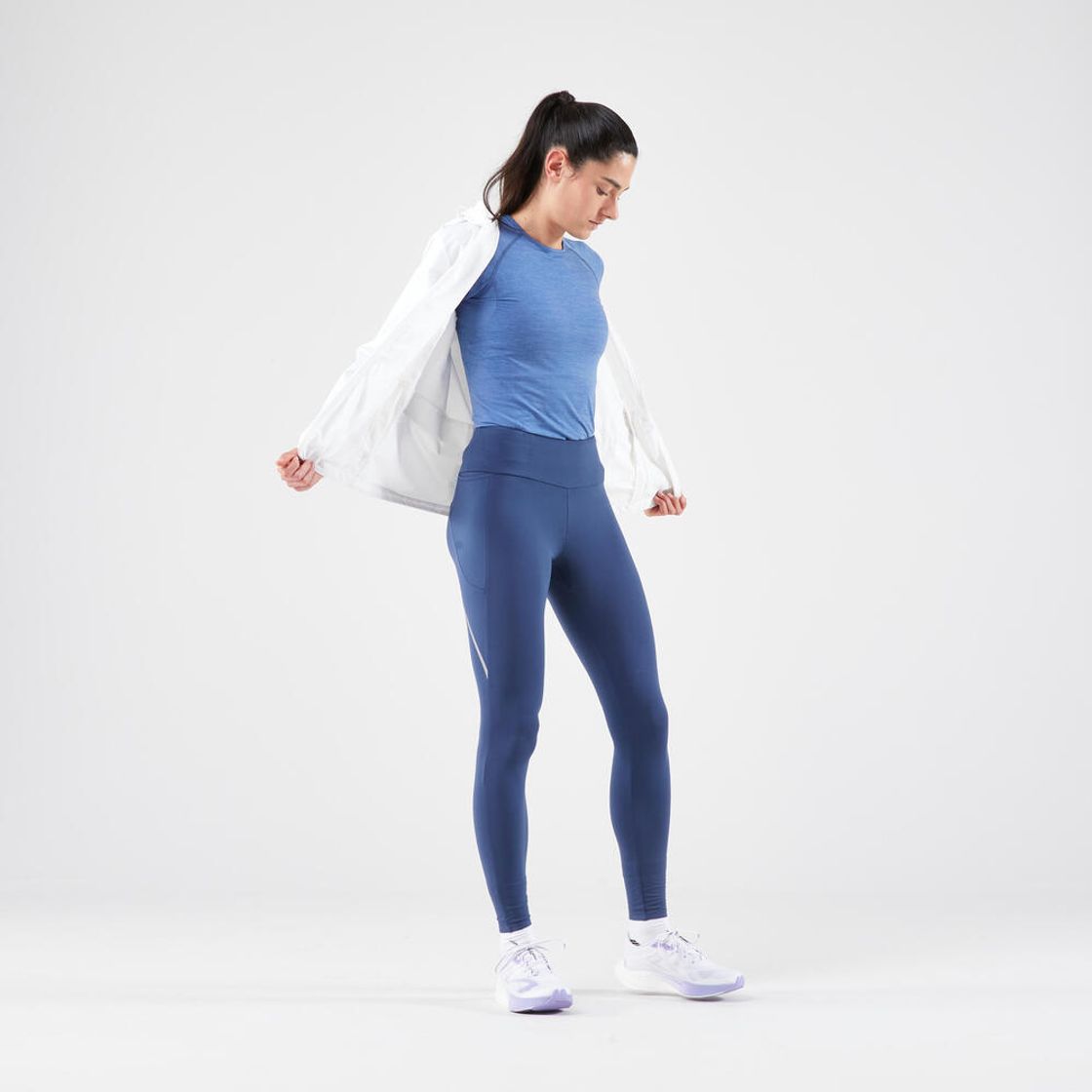 데카트론 여성 러닝 방수 재킷 런 레인 100 울트라 화이트(DECATHLON Women's Running Waterproof Jacket Run Rain 100 Ultra White) - 2