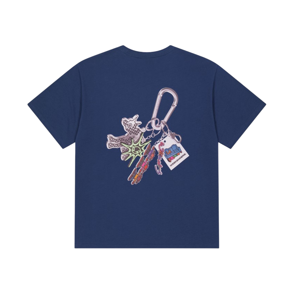 위캔더스 키링 티셔츠 네이비(WKNDRS Keyring T-Shirt Navy)