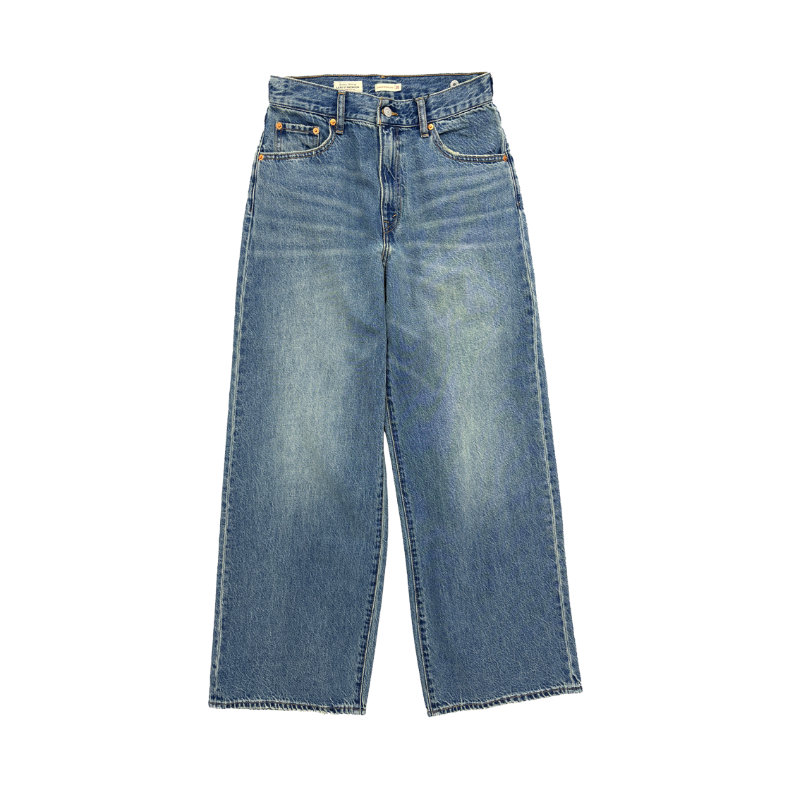 리바이스 신치 와이드 레그 진 미디엄 인디고(Levi's Cinch Baggy Wide Leg Jeans Midium Indigo)