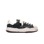 Mihara Yasuhiro Blakey OG Sole Ripped Overdye Canvas Low-Top Sneaker Black