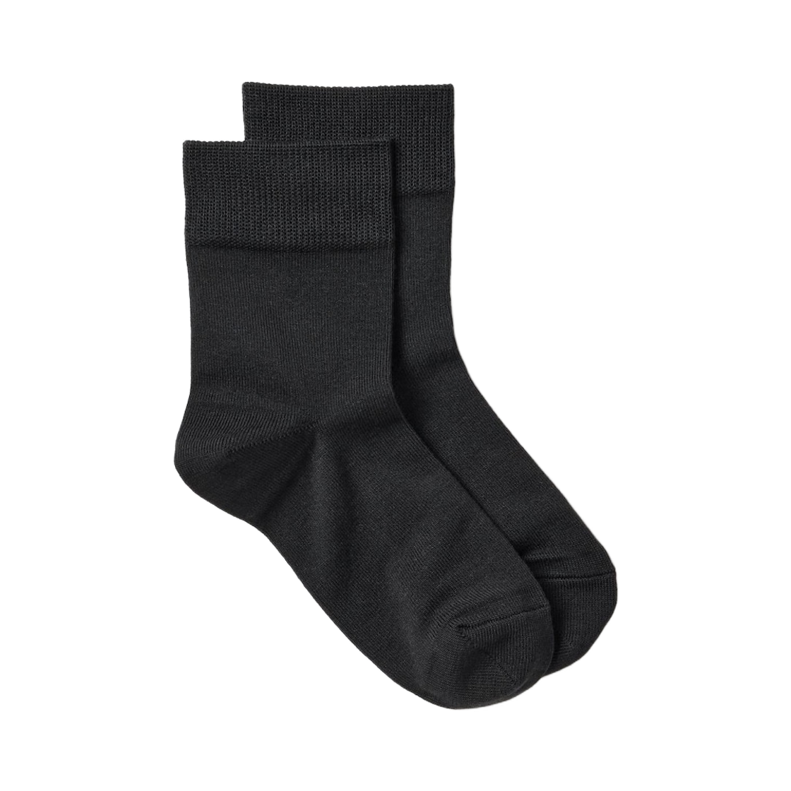 480717-09 (W) Uniqlo Crew Relaxed Heattech Socks Black