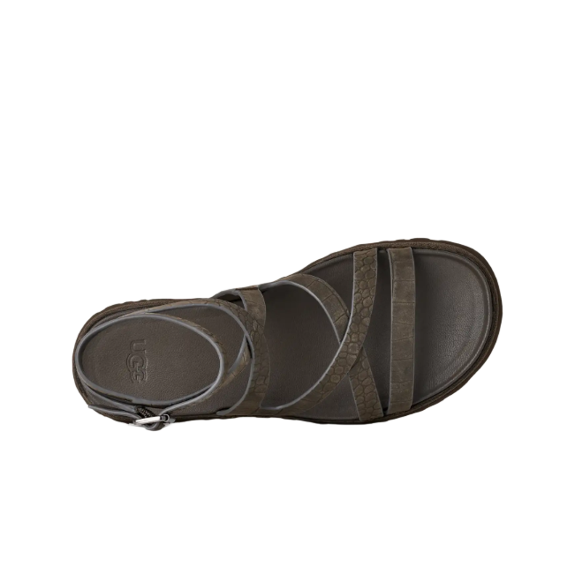 (W) 어그 골든게이즈 엠보스드 앵클 랩 덴스 스모크((W) UGG Goldengaze Embossed Ankle Wrap Dense Smoke) - 2