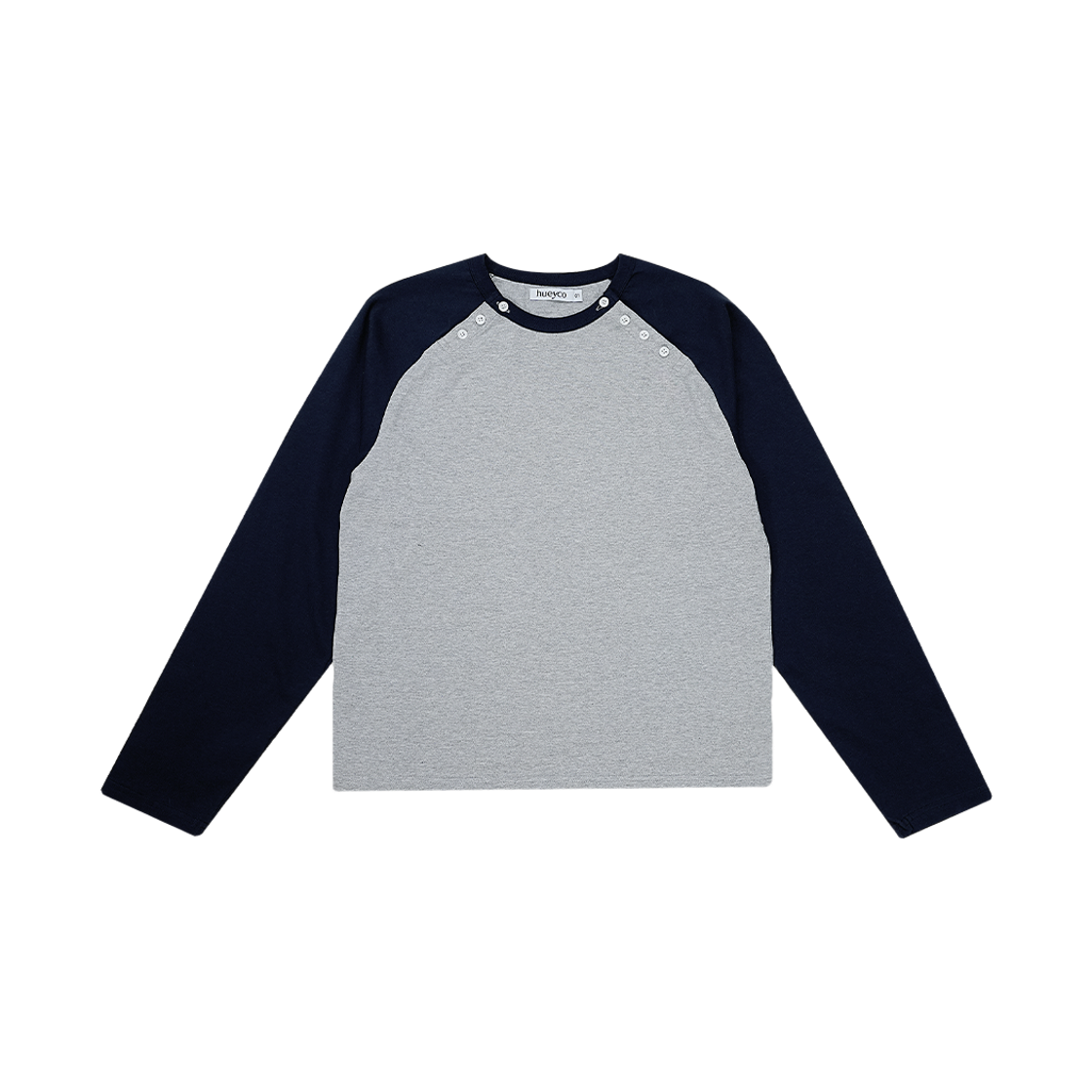 휴이 더블 사이드 버튼 래글런 슬리브 네이비(Huey Double Side Button Raglan Sleeve Navy)
