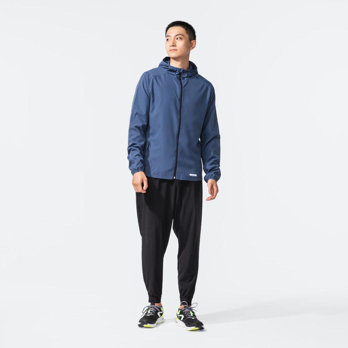 데카트론 남성 러닝 윈드 재킷 런 100 어비스 블루(DECATHLON Men's Running Wind Jacket Run 100 Abyss Blue) - 2