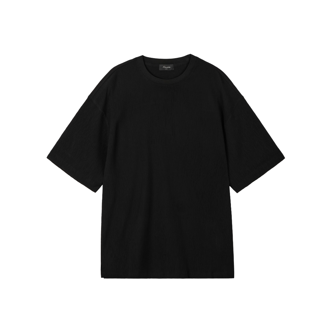 티엔지티 키노시타 시어서커 티셔츠 블랙(TNGT Kinoshita Seersucker Tee Black) - 1