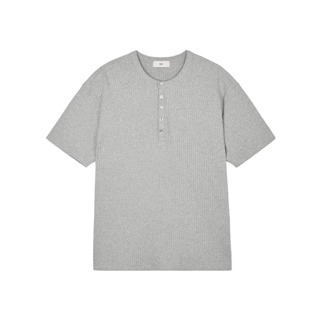 티엔지티 헨리넥 티셔츠 멜란지그레이(TNGT Henley Tee Melange Grey) - 1