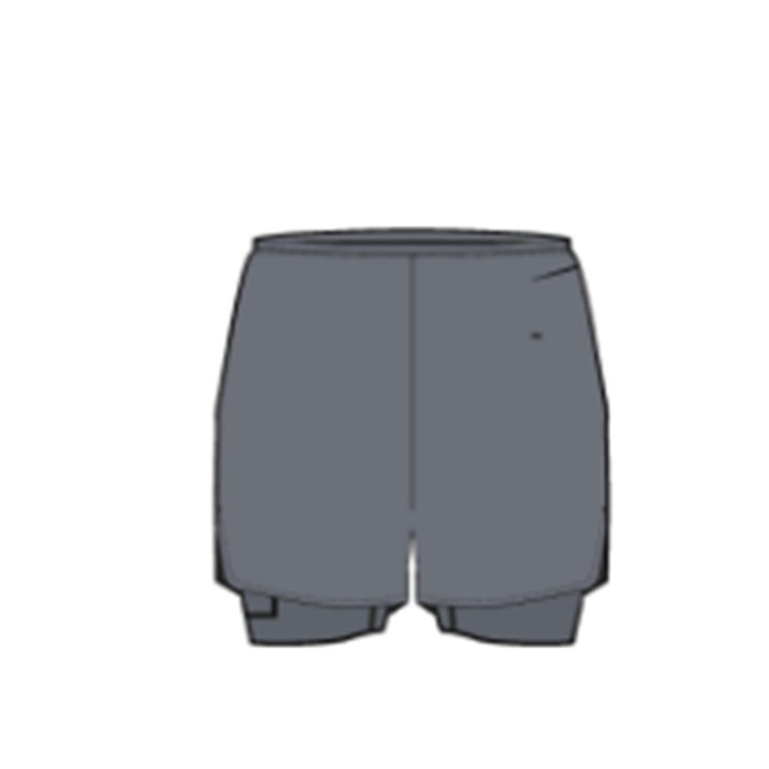 데카트론 남성 5인치 러닝 투인원 쇼츠 런 500 콘크리트 그레이(DECATHLON Men's 5" Running 2-in-1 Shorts Run 500 Concrete Grey) - 10