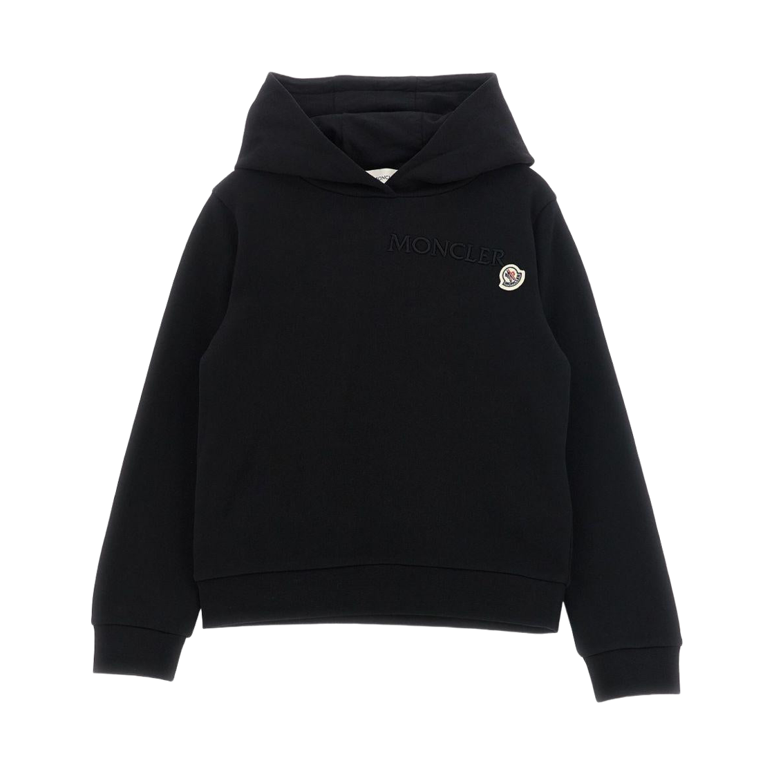 L1-954-8G00011-89AKM-999 (Kids) Moncler Logo Hoodie Black - 26SS