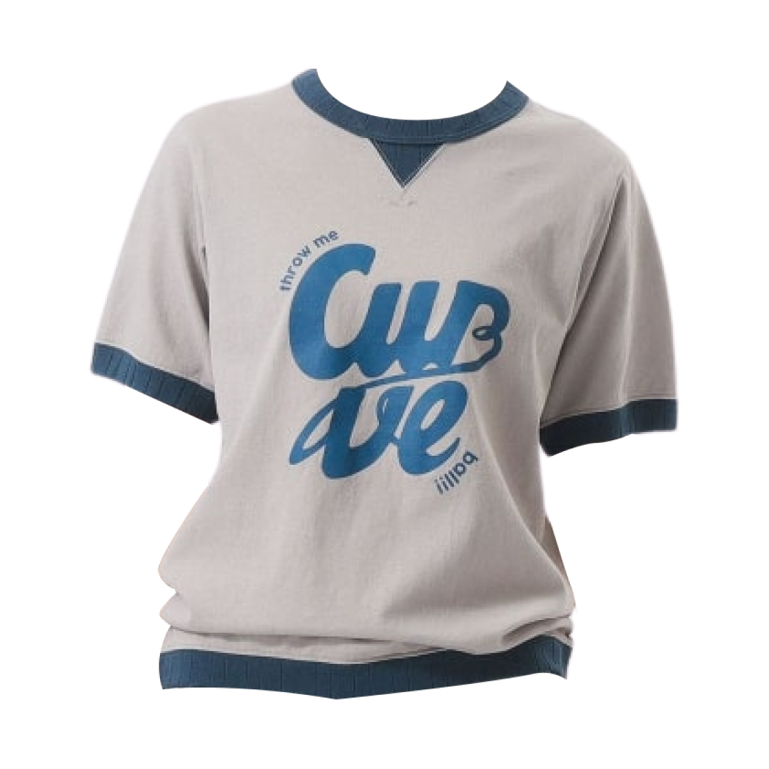 13-04-1103-060 (W) Beams Boy x Jackman Ringer Rib T-Shirt Charcoal Grey