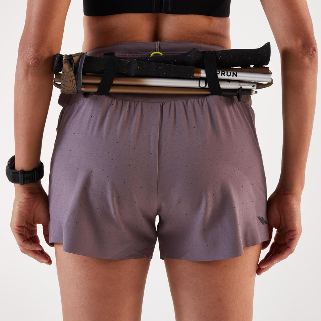 데카트론 여성 5인치 트레일러닝 쇼츠 런 울트라 900 쿼츠 브라운(DECATHLON Women's 5" Trail Running Shorts Run Ultra 900 Quartz Brown) - 2
