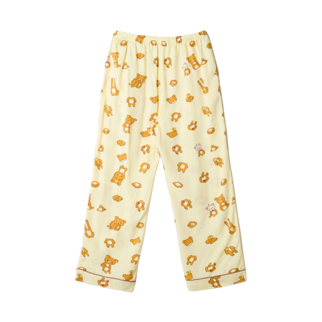 스파오 x 리락쿠마 쿠마들의 자유시간 롱슬리브 파자마 옐로우(Spao x Rilakkuma Kuma’s Free Time Long Sleeve Pajama Yellow) - 5