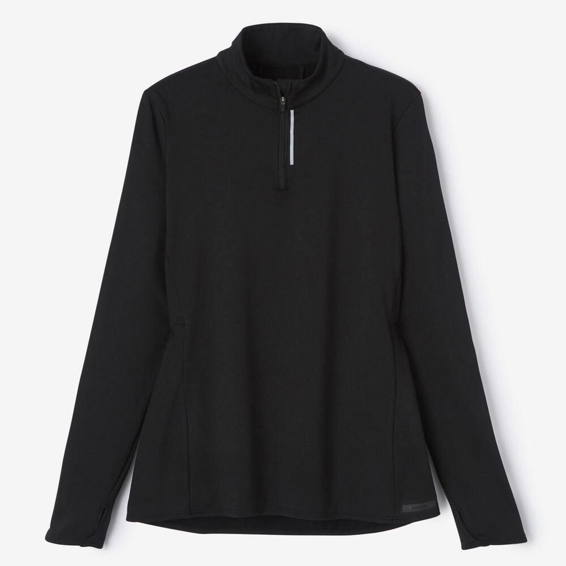 데카트론 여성 하프집 러닝 긴팔 티 런 웜 100 스모크 블랙(DECATHLON Women's Half-Zip Running Long-Sleeved T-Shirt Run Warm 100 Smoked Black) - 7