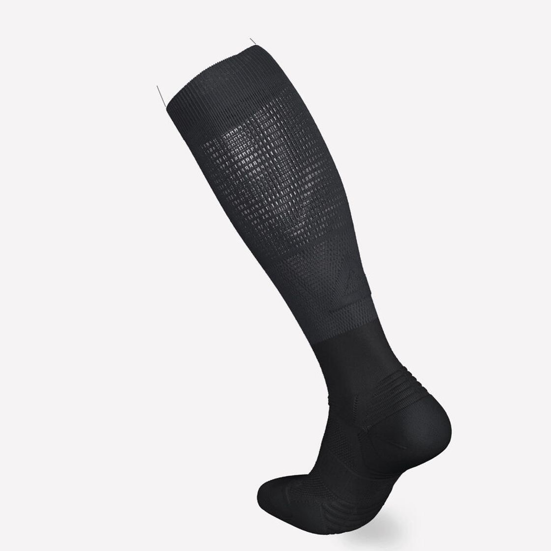 데카트론 러닝 카프 컴프레션 양말 1켤레 500 블랙(DECATHLON Running Calf Compression Socks 1 Pair 500 Black) - 2