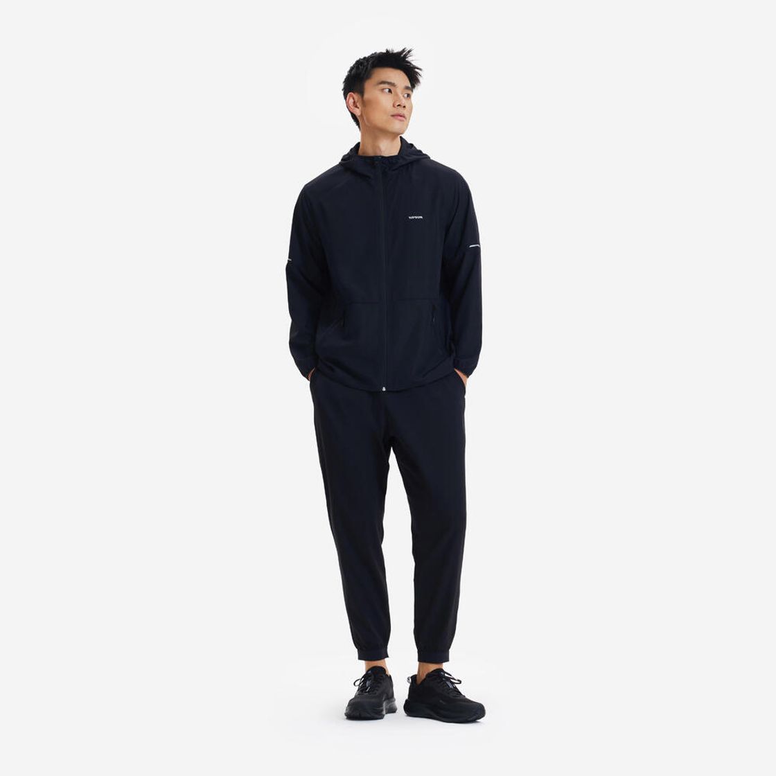 데카트론 남성 러닝 윈드 자켓 런 100 스모크 블랙(DECATHLON Men's Running Wind Jacket Run 100 Smoke Black) - 5