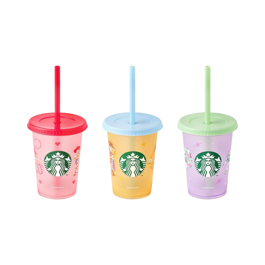 스타벅스 x 토이 스토리 5 MD PL 리유저블 컵 세트 (3개 세트)(Starbucks x Toy Story 5 MD PL Reusable Cup Set (Set of 3))