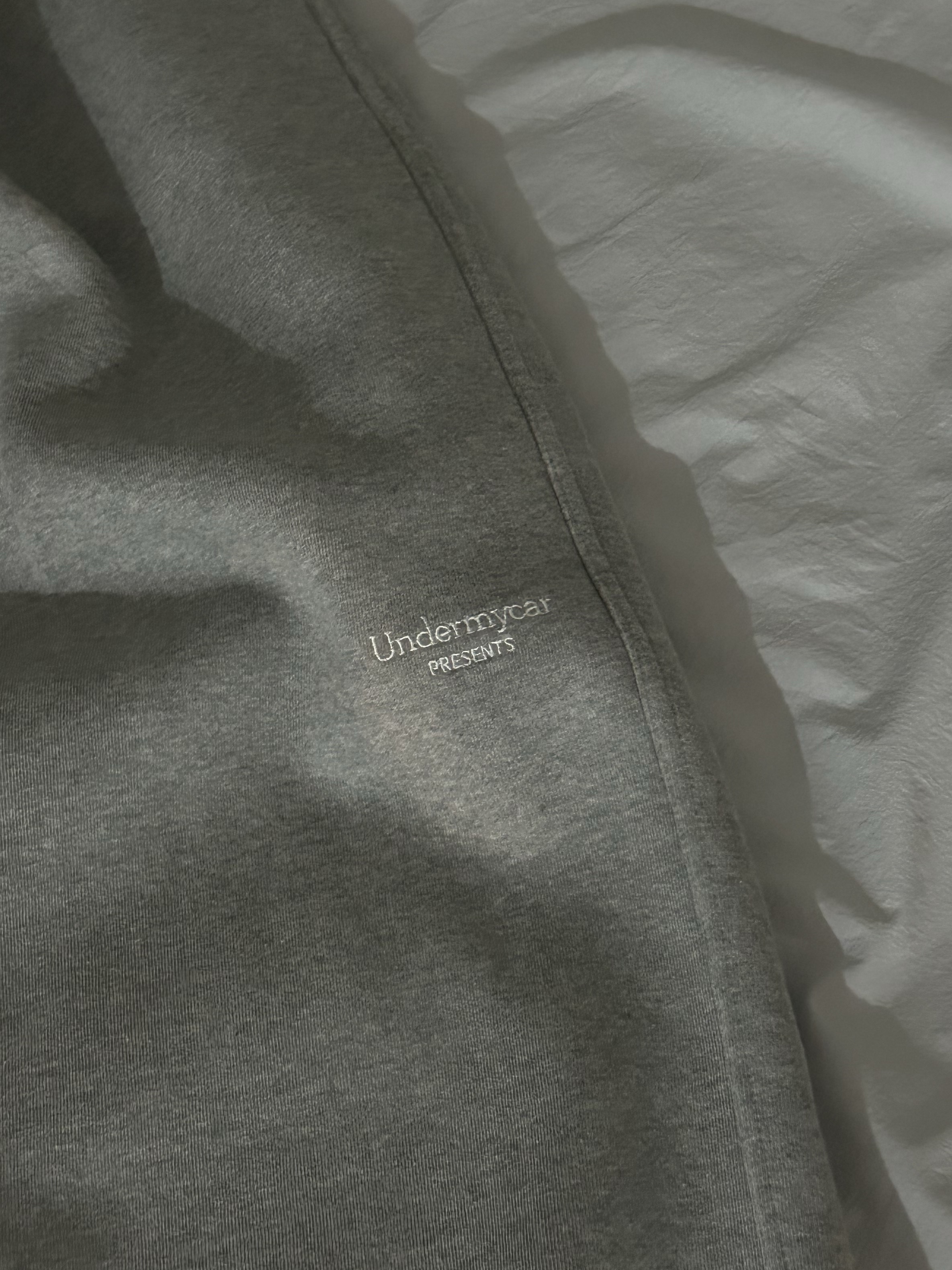Undermycar Mu.03 Anti Fxxking Logo Play Oversized Sweat Jogger Melange Gray 착용 스타일 - 6