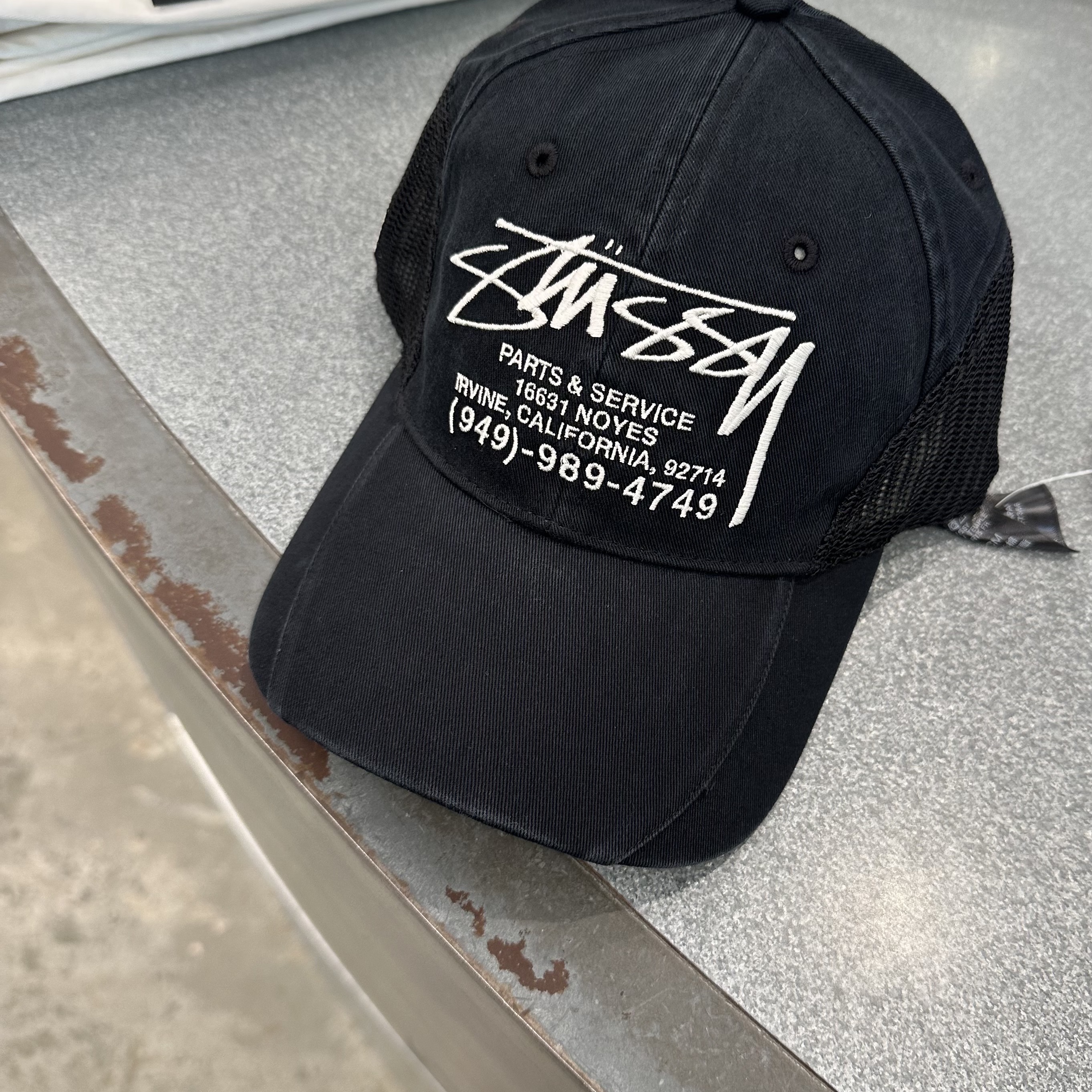 스투시 파츠 앤 서비스 메쉬 캡 블랙 | Stussy | KREAM