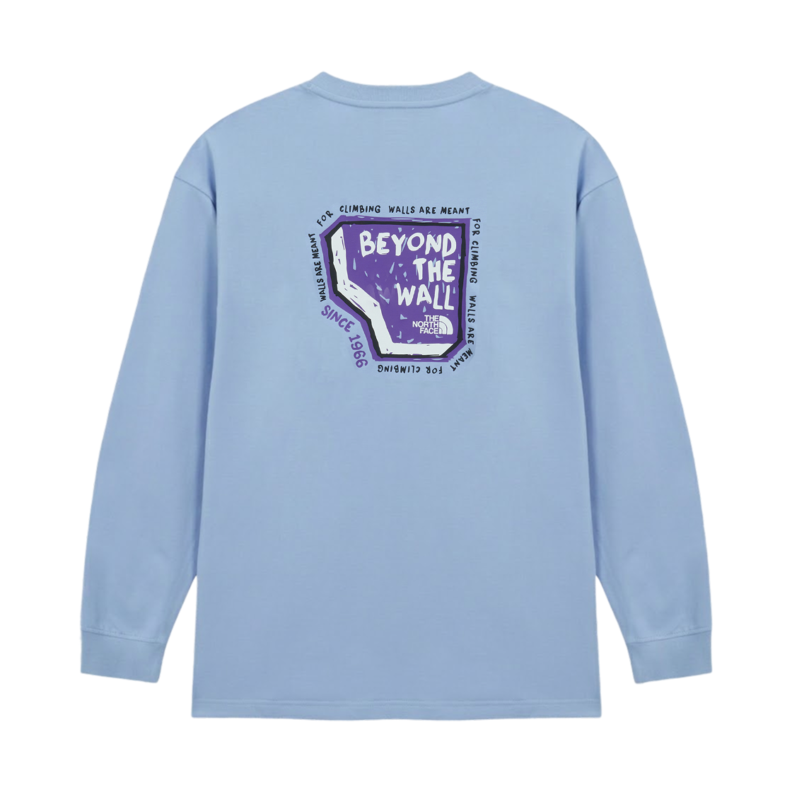 NT7TS00C The North Face Overwall L/S R/T-Shirt Pastel Blue - 26SS