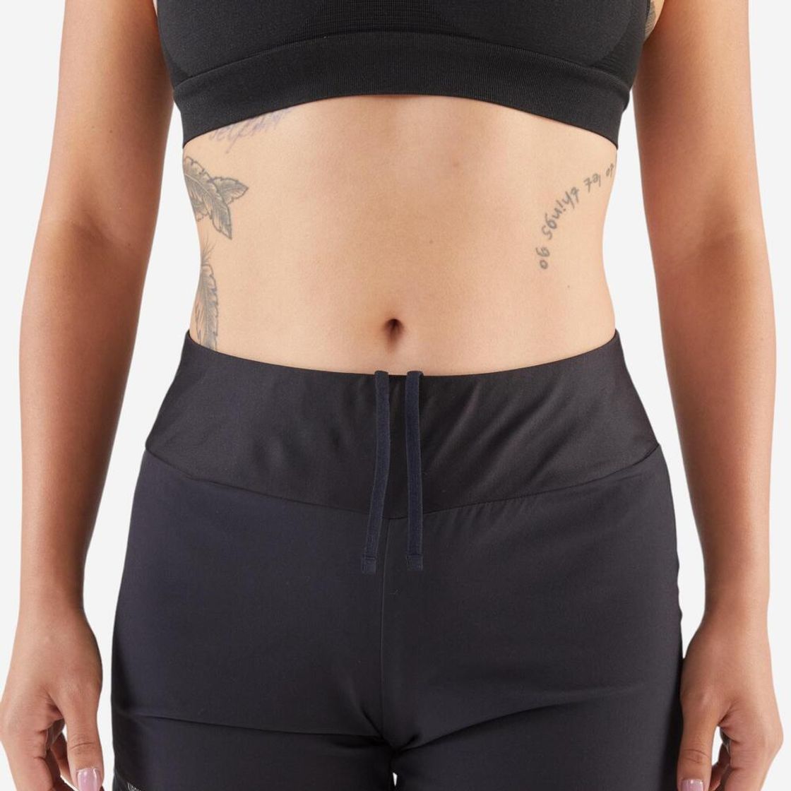 데카트론 여성 4인치 러닝 쇼츠 런 드라이 100 스모크 블랙(DECATHLON Women's 4" Running Shorts Run Dry 100 Smoke Black) - 7