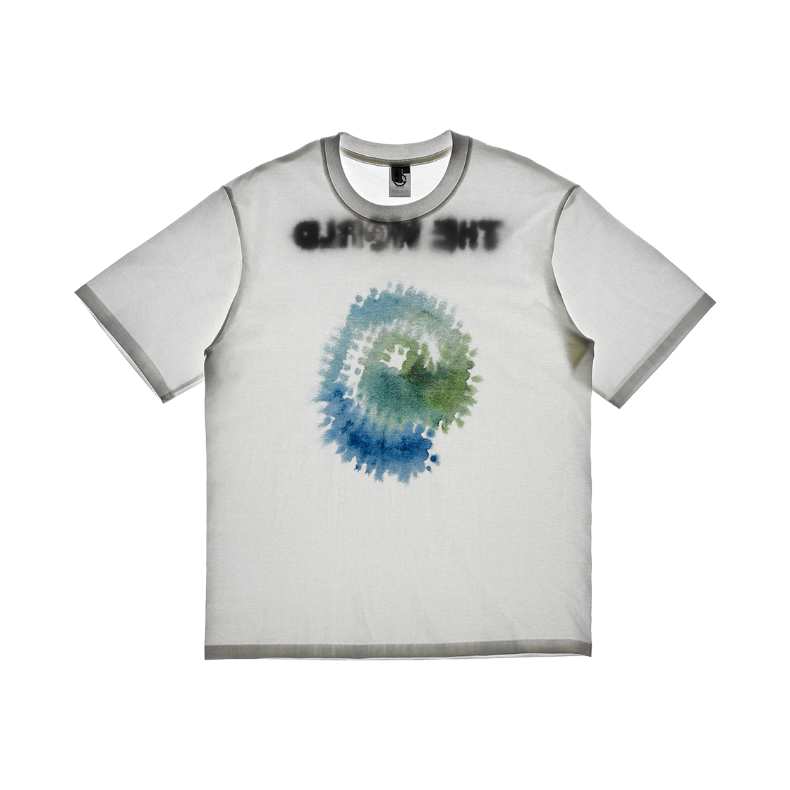 더왈드 워터컬러 앳심볼 코튼티 화이트(THE WARLD Water Color At Symbol Cotton Tee White) - 2