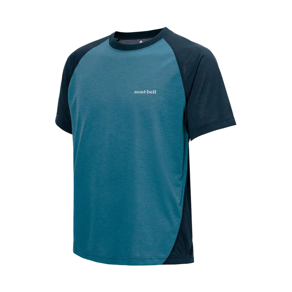 1114691 Montbell Wickron Raglan T-Shirt Blue Green