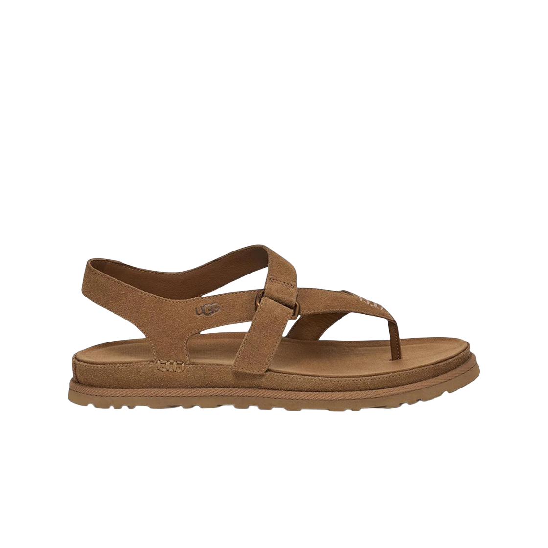 (W) 어그 골든게이즈 토 포스트 샌들 체스트넛((W) UGG Goldengaze Toe Post Sandal Chestnut) - 1