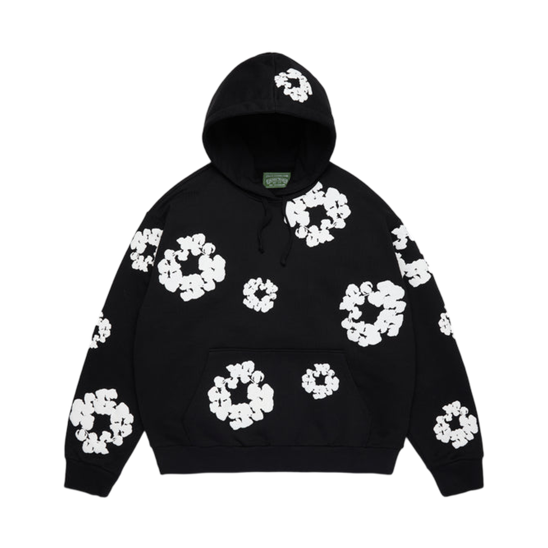 데님 티어스 코튼 리쓰 후드 블랙(Denim Tears Cotton Wreath Hoodie Black)