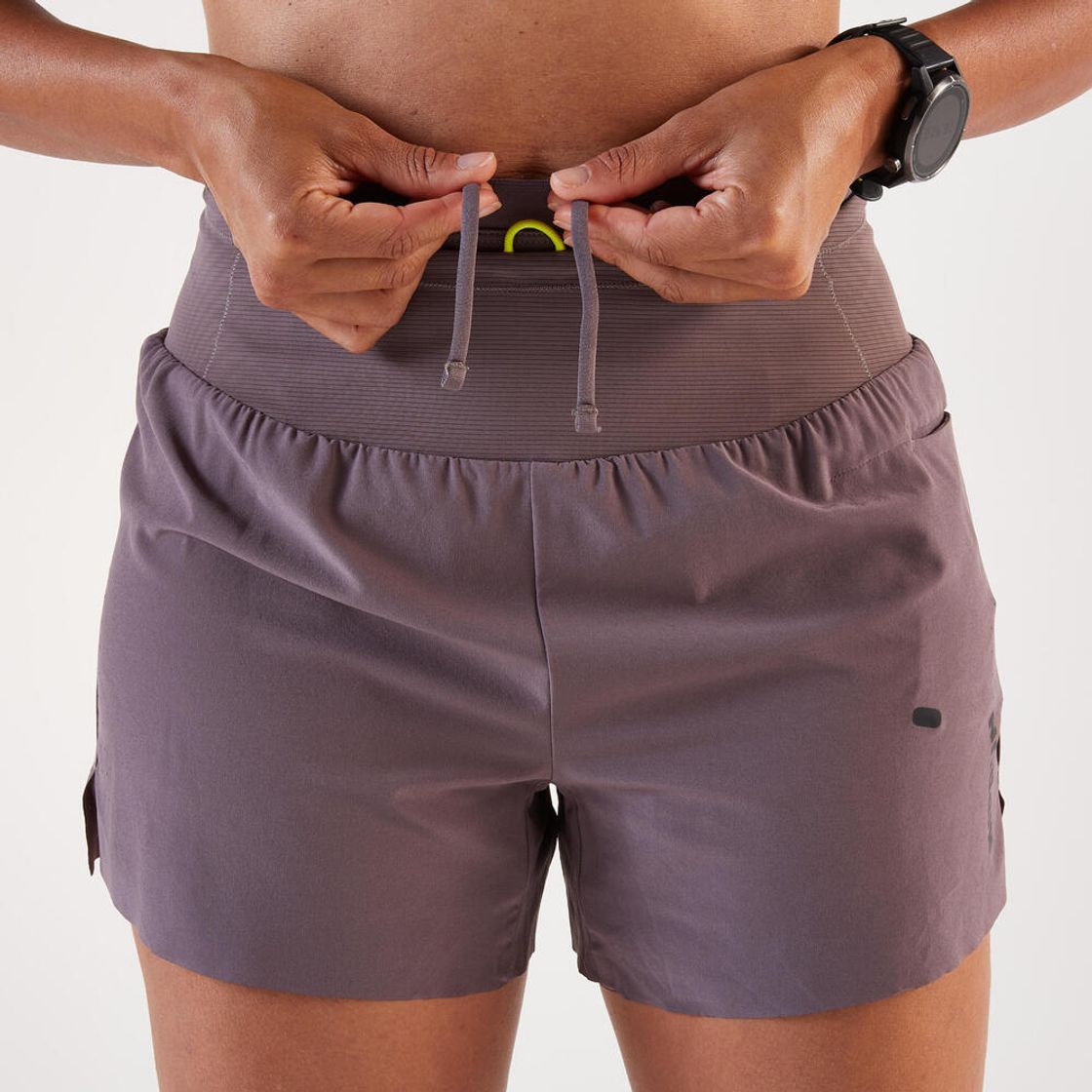 데카트론 여성 5인치 트레일러닝 쇼츠 런 울트라 900 쿼츠 브라운(DECATHLON Women's 5" Trail Running Shorts Run Ultra 900 Quartz Brown) - 4
