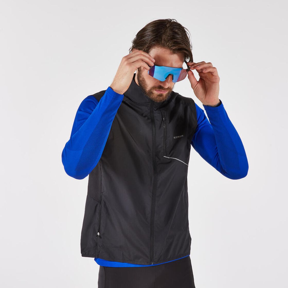데카트론 남성 러닝 윈드 베스트 런 500 스모크 블랙(DECATHLON Men's Running Wind Vest Run 500 Smoke Black) - 4