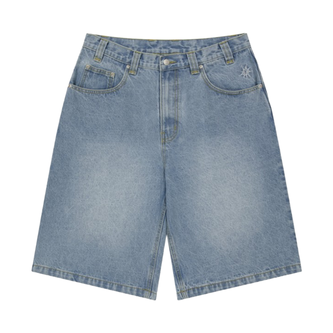 위캔더스 트리오 데님 쇼츠 라이트 데님(WKNDRS Trio Denim Shorts Light Denim)