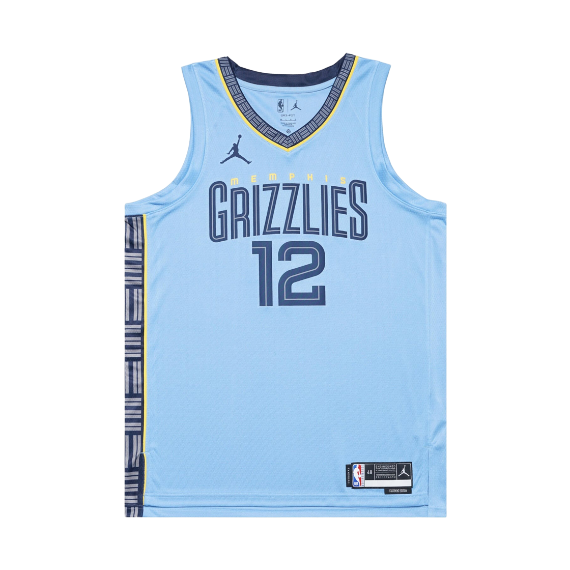 조던 멤피스 그리즐리스 스테이트먼트 에디션 드라이핏 NBA 스윙맨 저지 라이트 블루(Jordan Memphis Grizzlies Statement Edition Dri-Fit NBA Swingman Jersey Light Blue) - 1