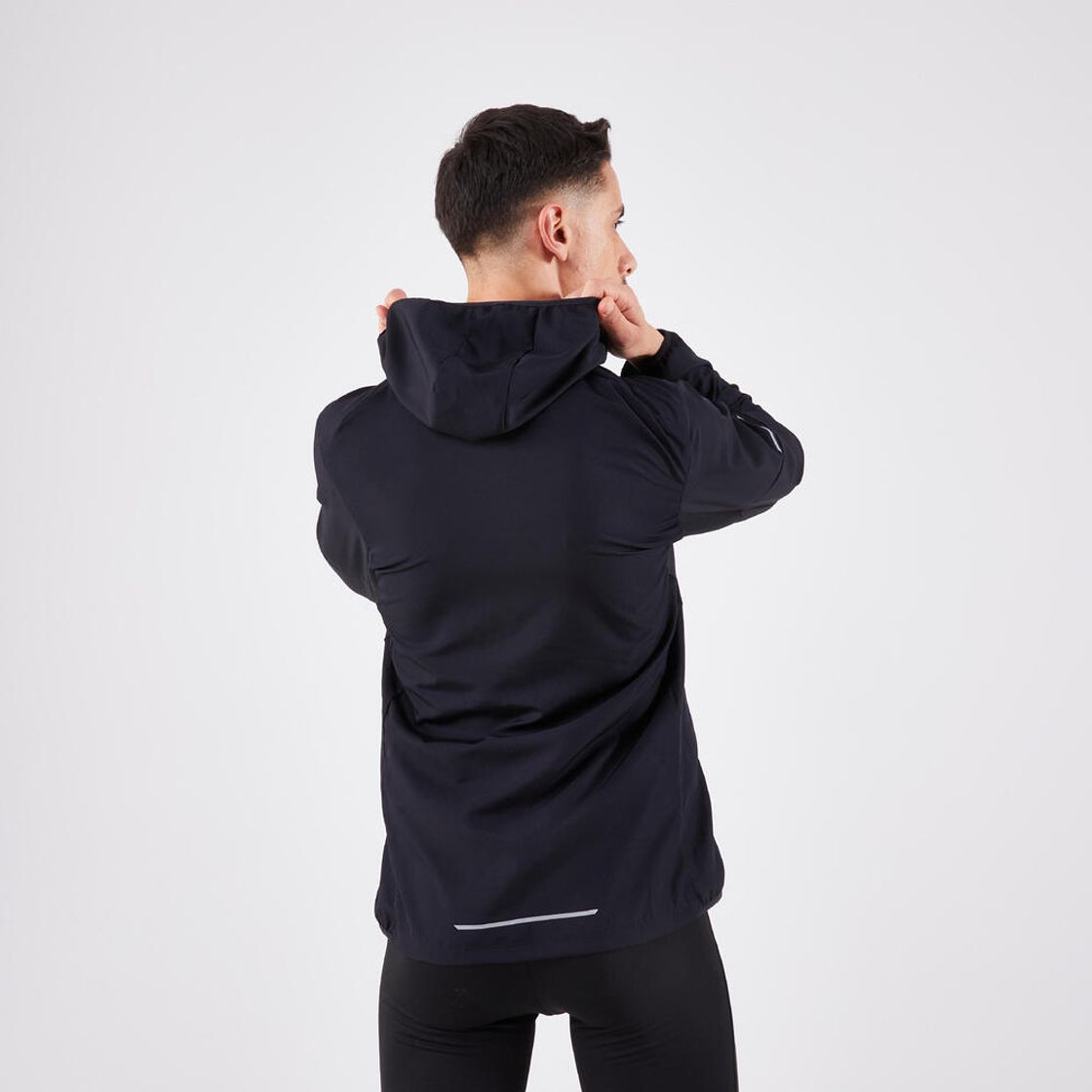 데카트론 남성 러닝 윈드 재킷 런 100 스모크 블랙(DECATHLON Men's Running Wind Jacket Run 100 Smoke Black) - 4