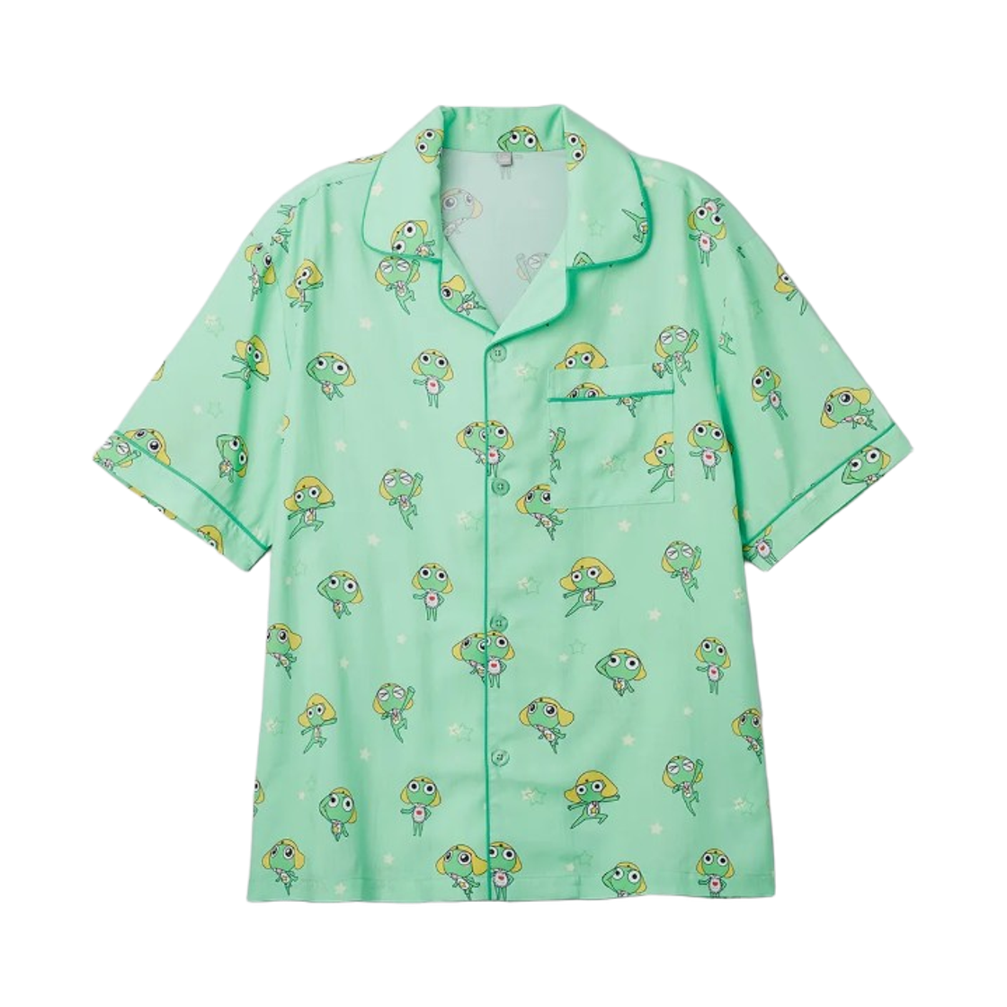 스파오 x 개구리 중사 케로로 숏슬리브 파자마 그린(Spao x Sergeant Keroro Short Sleeve Pajama Green) - 2