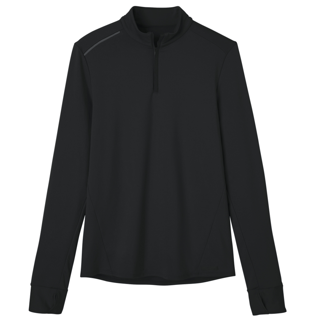 데카트론 남성 하프집 러닝 긴팔 티 런 웜 100 스모크 블랙(DECATHLON Men's Half-Zip Running Long-Sleeved T-Shirt Run Warm 100 Smoke Black)