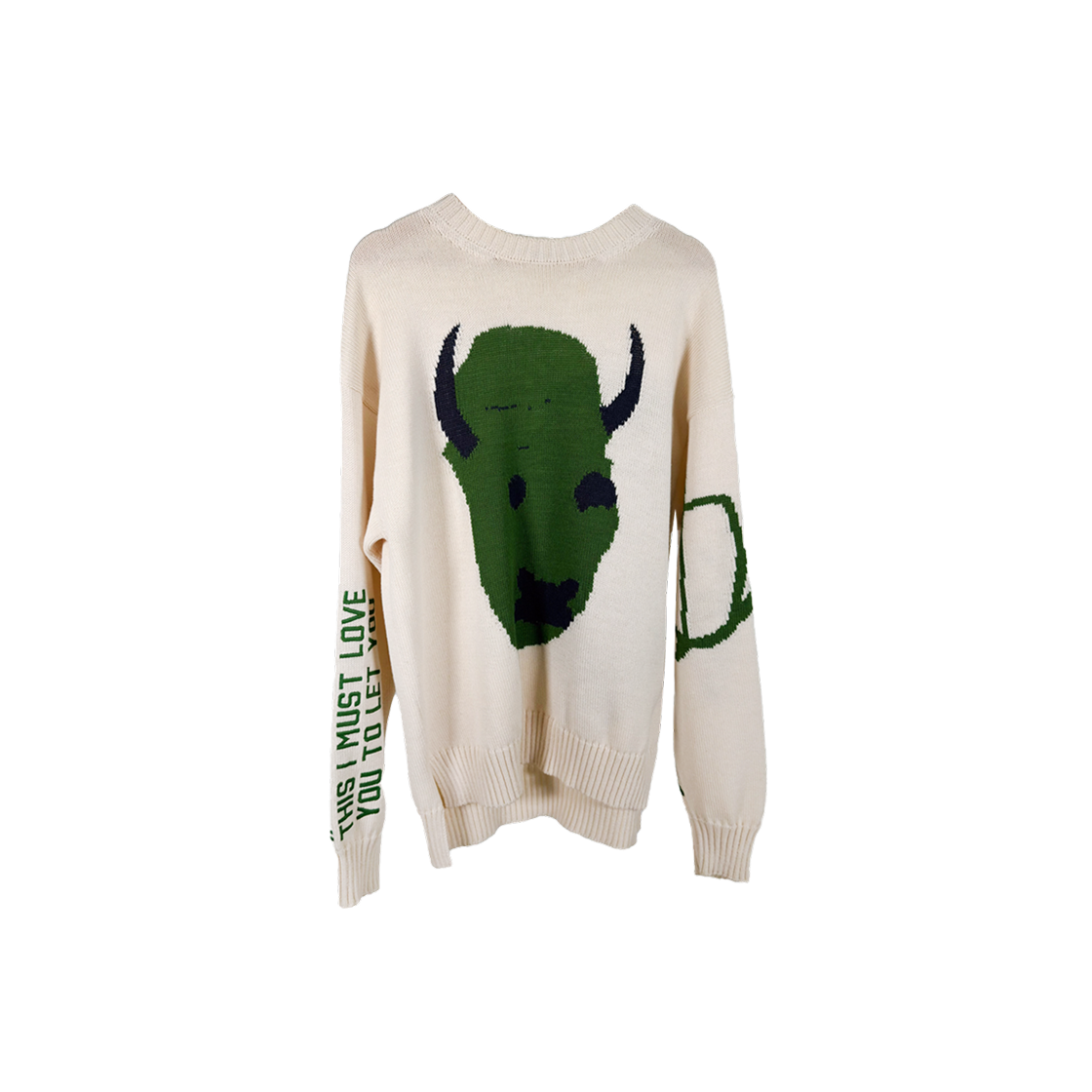 IT4LR8OFRKVV Dior x Cactus Jack Men Oversized Travis Scott Ecru Wool Knit