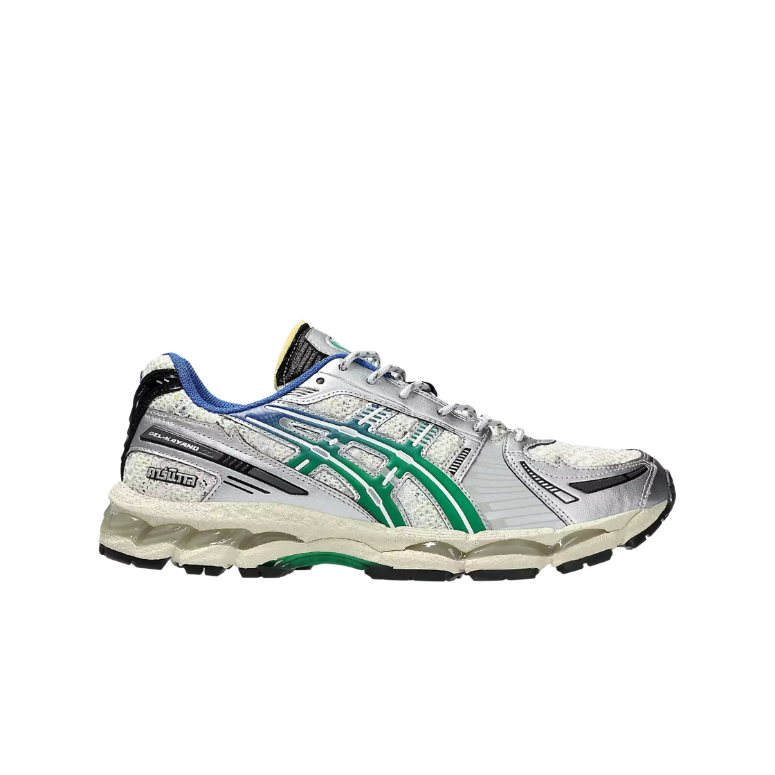 아식스 x 카니발 젤 카야노 12.1 크림 그린 바질(Asics x Carnival Gel-Kayano 12.1 Cream Green Basil)