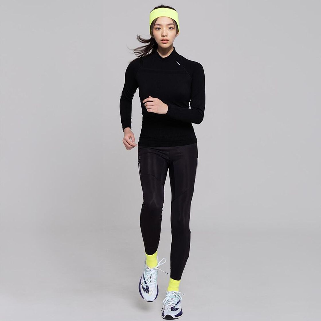 데카트론 여성 러닝 심리스 긴팔 티 런 스킨케어 500 스모크 블랙(DECATHLON Women's Running Seamless Long-Sleeved T-Shirt Run Skincare 500 Smoke Black) - 9