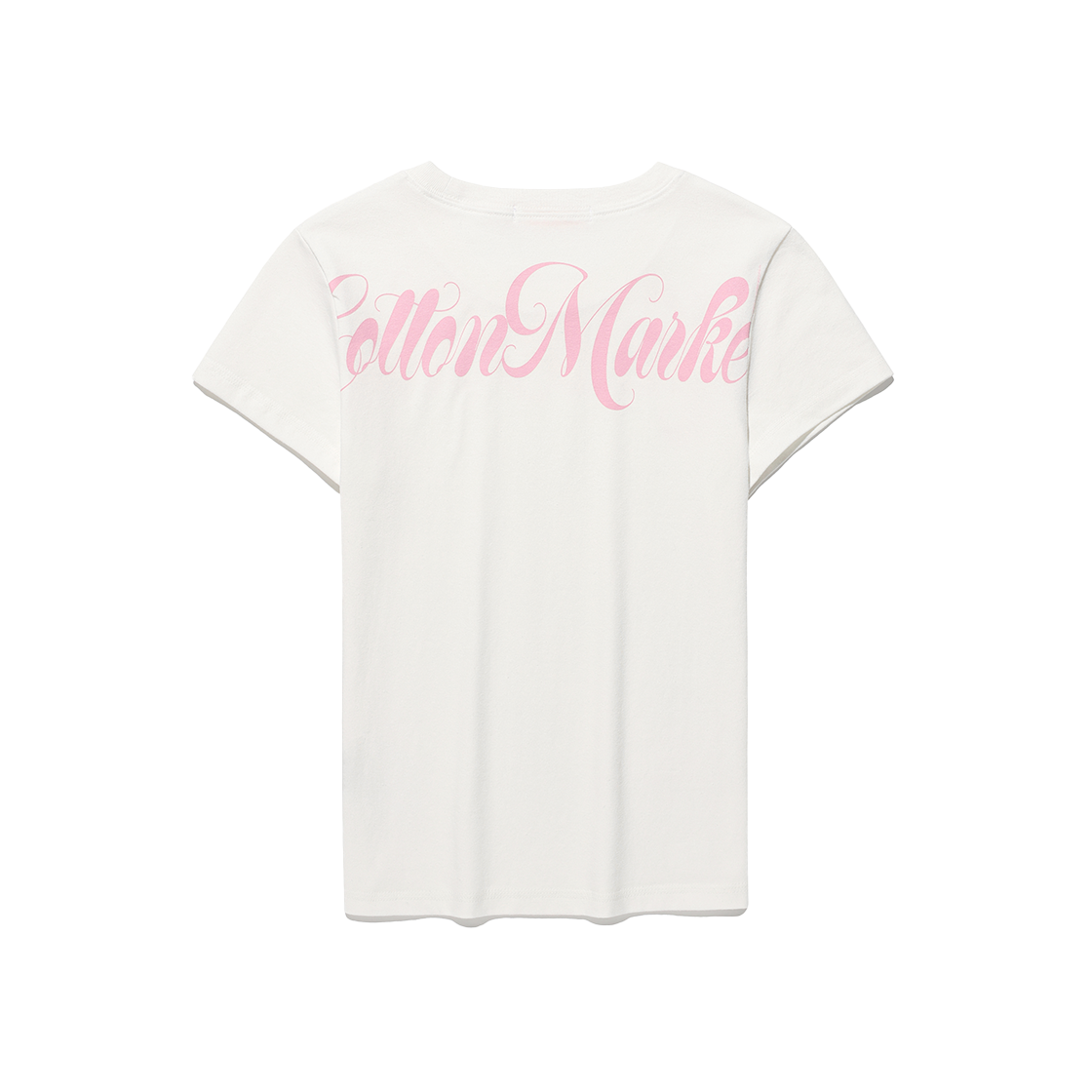 킴스프레시코튼마켓 커시브 로고 티 화이트(Kims Fresh Cotton Market Cursive Logo Tee White) - 2