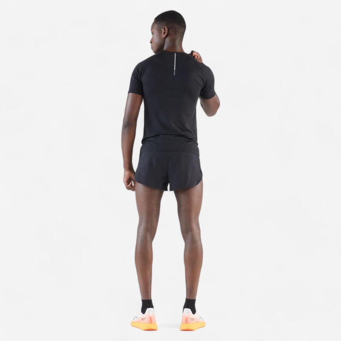데카트론 남성 3인치 러닝 쇼츠 500 스플릿(브리프 내장) 스모크 블랙(DECATHLON Men's 3" Running Shorts 500 Split (Built-in Briefs) Smoke Black) - 6