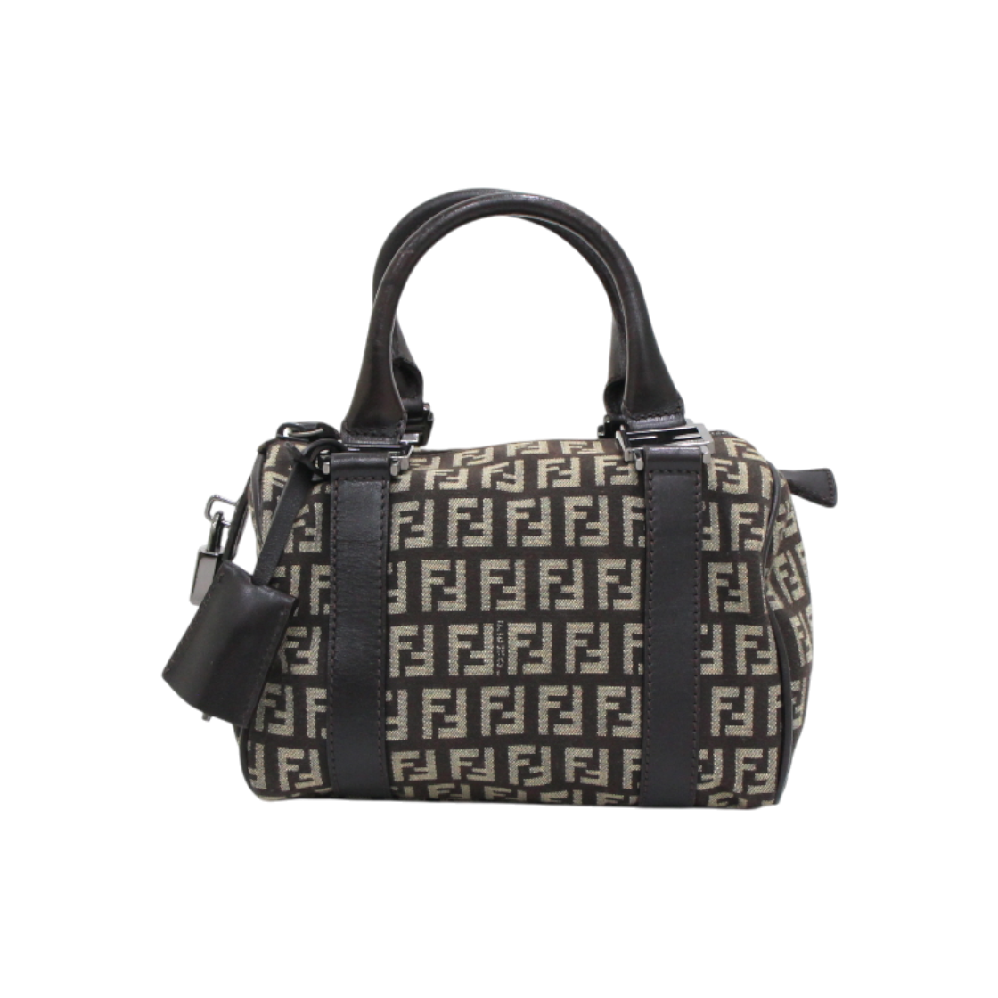 펜디 8BL071 FF로고 패브릭 미니 보스톤 토트백aa62327(Fendi FF Logo Fabric Mini Boston Tote Bag)