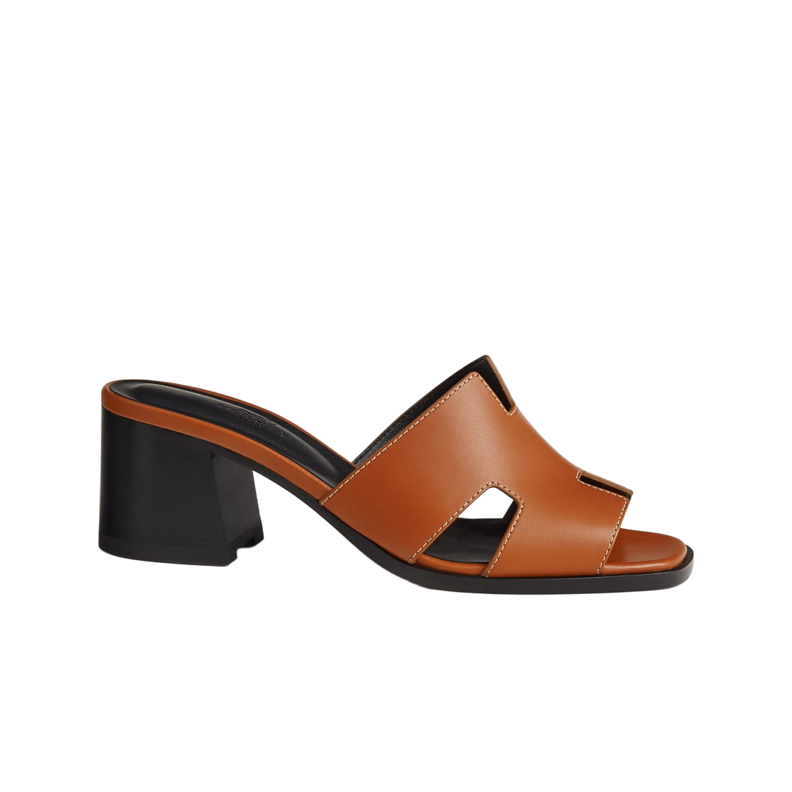 H241035ZA3 (W) Hermes Helia 60 Sandal Heritage Calfskin & Naturel