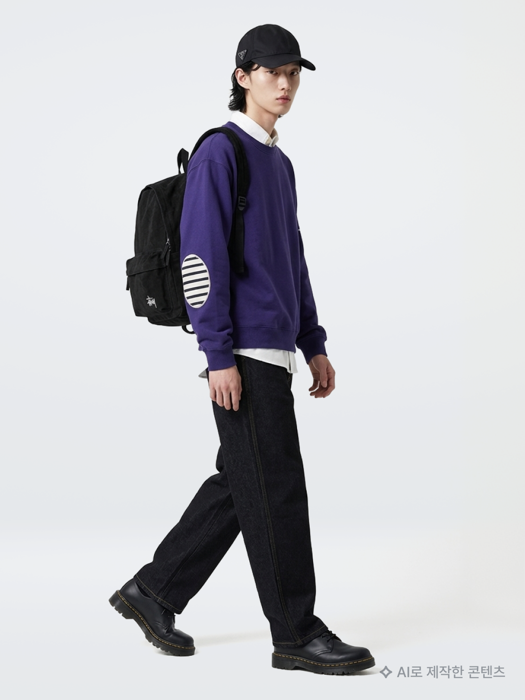 Supreme Box Logo Hooded Sweatshirt Dark Purple - 23FW, Stussy Washed Canvas Big OL' Jean Brown 착용 스타일 - 8
