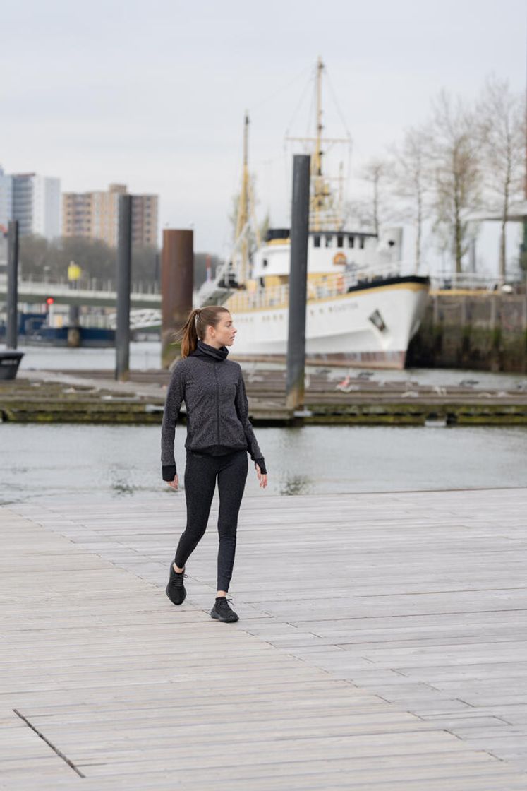 데카트론 여성 러닝 레깅스 런 드라이 100 스모크 블랙(DECATHLON Women's Running Leggings Run Dry 100 Smoked Black) - 8