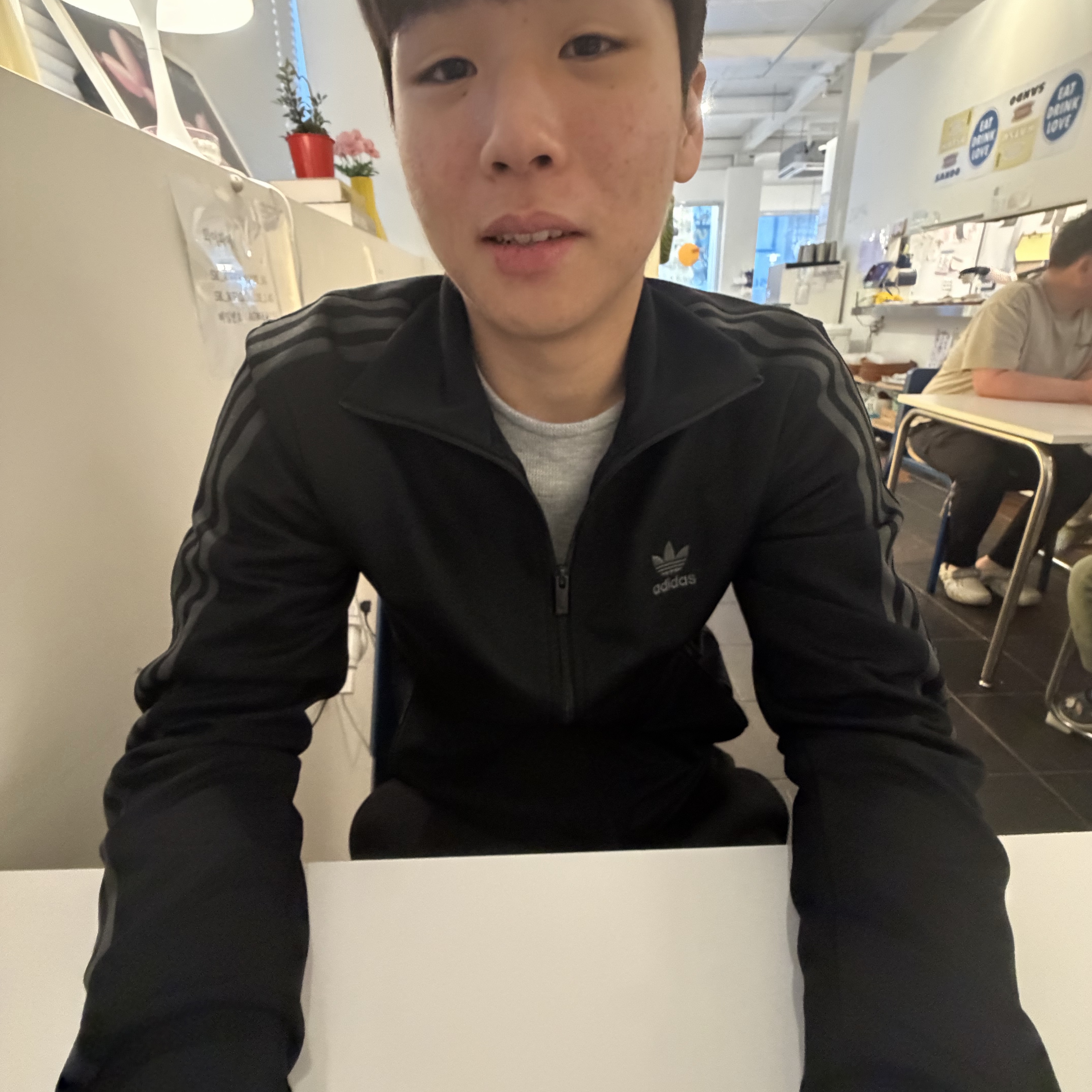 Adidas Adicolor Classic Track Top Black Grey Six - KR Sizing 착용 스타일 - 2