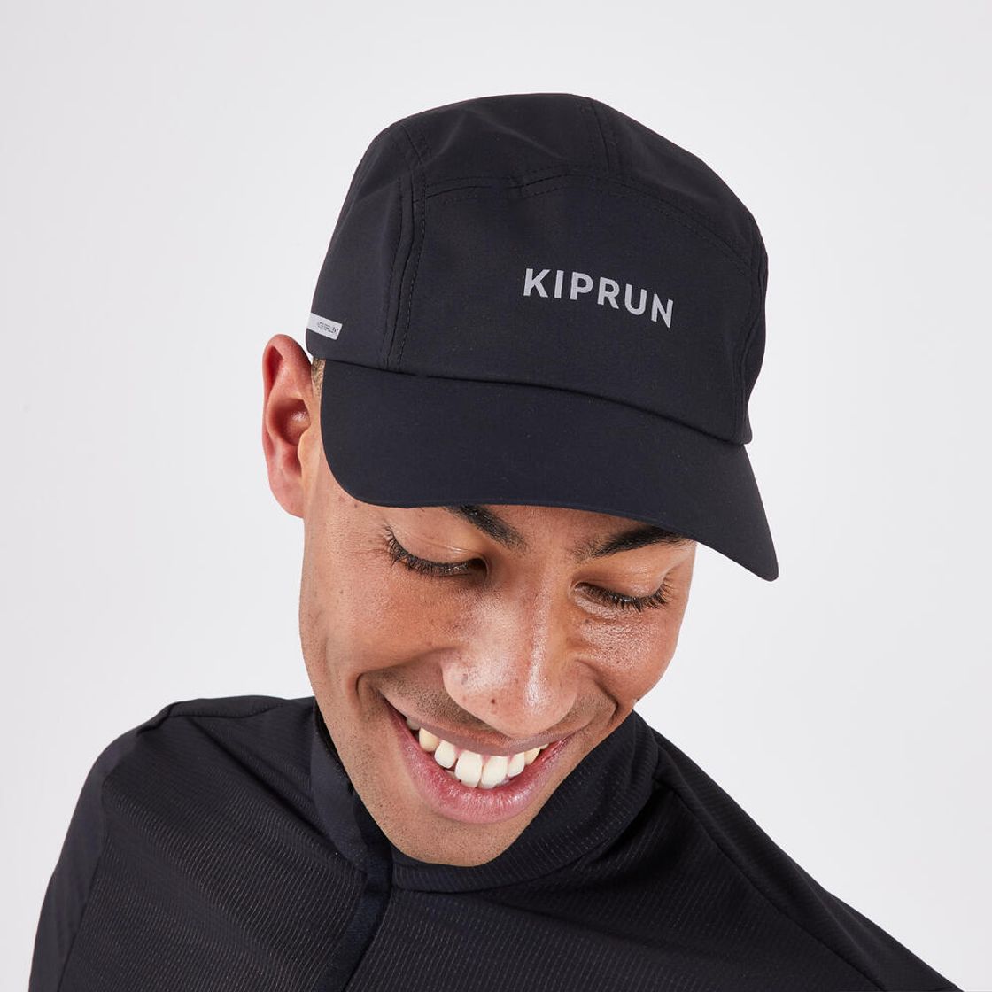 데카트론 러닝 5패널 발수 캡 모자 스모크 블랙(DECATHLON Running 5-Panel Water-Repellent Cap Smoked Black) - 2